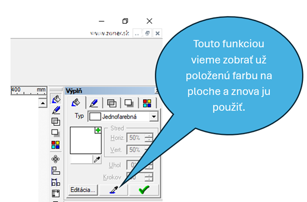 Zoner Callisto 5 - Farba a výplň
