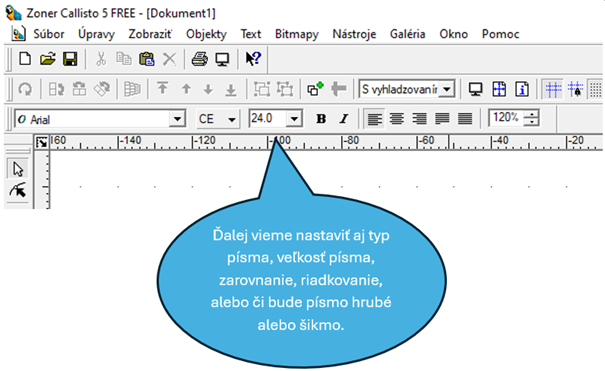 Zoner Callisto 5 - Text