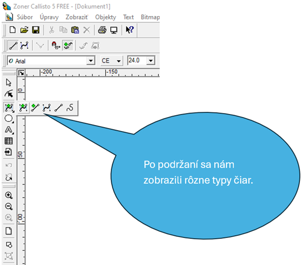 Zoner Callisto 5 - Čiary